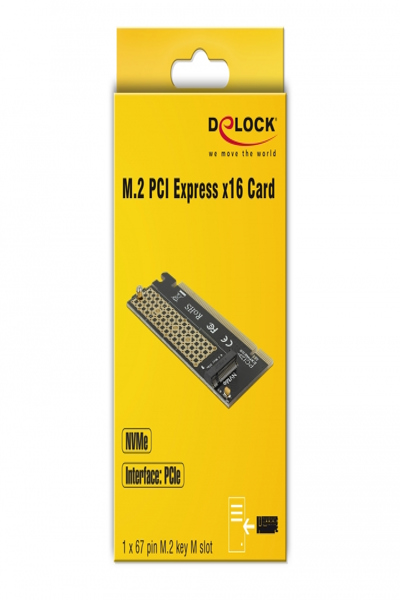 Delock PCI Express x16-kort till 1 x NVMe M.2-nyckel M - 90300