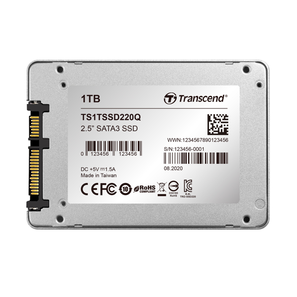 Transcend SSD220Q - SSD - 1 TB - intern - TS1TSSD220Q