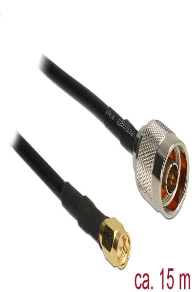 Delock Antenna cable - N connector (P) to SMA (P) - 89516