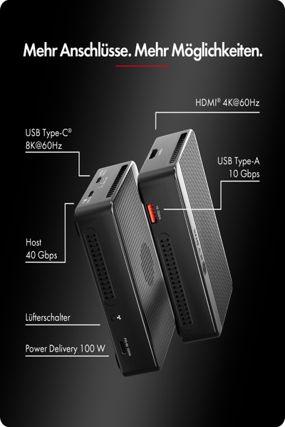 ICY BOX Raid & Docking station Heart Raid 2818 2x M.2 NVMe SSD - IB-RD2818DK-40G
