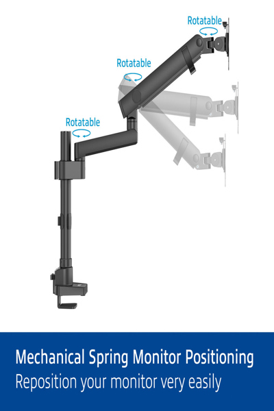 Bras simple écran ACT 40" Office Solid Pro
