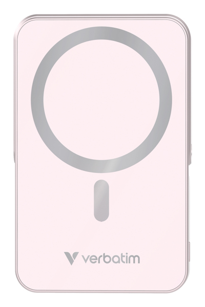 Verbatim Power Bank mit StandfuÃƒÅ¸ mag.wireless 10000mA pink 32267 - Charger - Lithium-Polymer - 32267