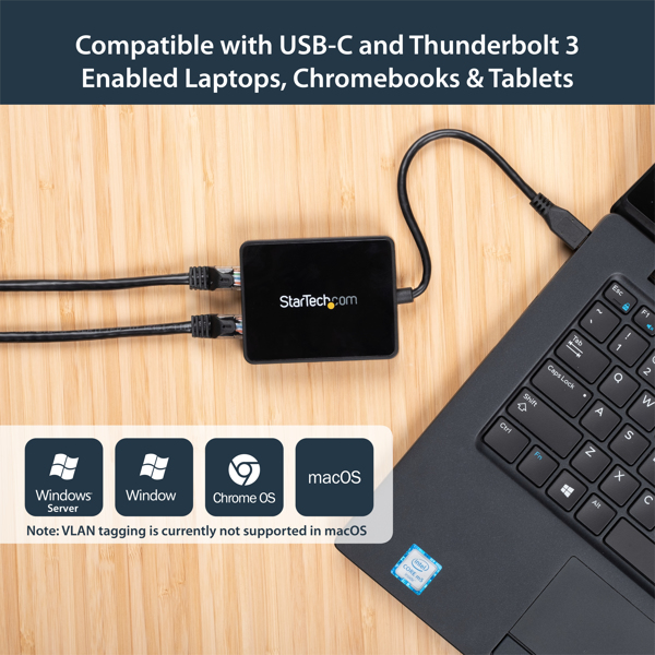 StarTech Dual Gigabit USB-C Adapter - US1GC301AU2R