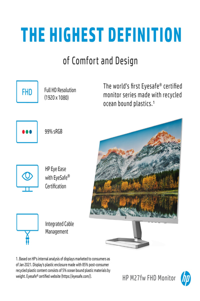 HP 27 L M27fw 27" bildskärm - 2H1A4AA#ABB