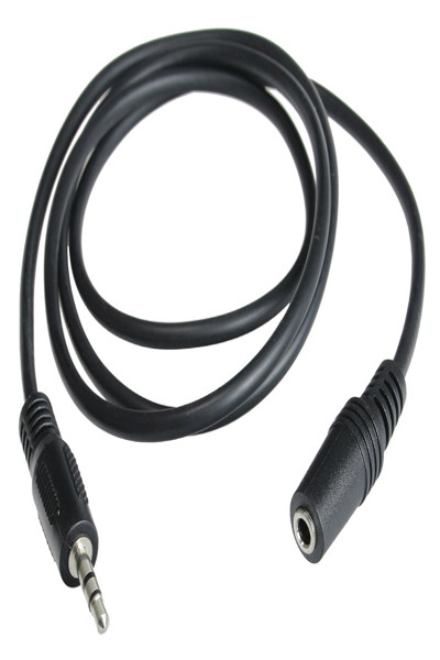 Câble audio en ligne 3,5 mm stéréo mâle/femelle 1 m