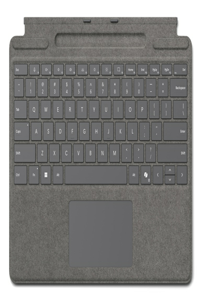 Microsoft Surface Pro Keyboard Platinum Alcantara with Touchpad