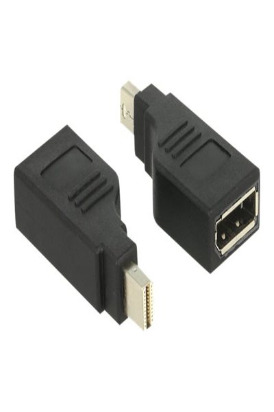 Delock Adapter mini Displayport 1.2 male > Displayport female 4K 90° turned - 65626