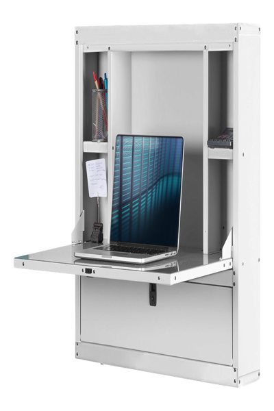DIGITUS Workstation for wall mounting - Wall mounted rack - 80 kg - Key lock - 16.4 kg - Grey - DN-39009