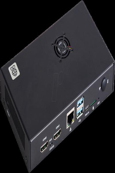 Raspberry Pi RPI CASe CM5 BK svart aluminiumhölje - SC1753