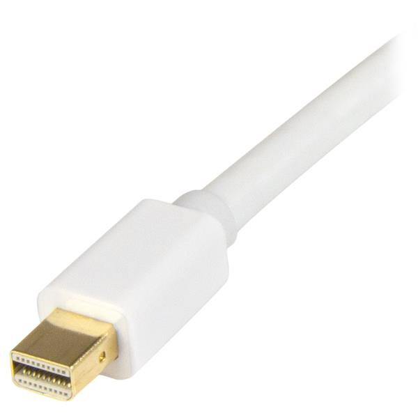 StarTech Mini DisplayPort to HDMI Converter Cable - 3 ft (1m) - 4K - White - 1 m - Mini DisplayPort - HDMI Type A (Standard) - Male - Male - Straight - MDP2HDMM1MW
