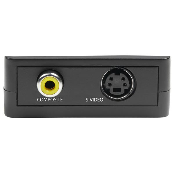 StarTech 1080p VGA to RCA and S-Video Converter - USB Powered - Video Interface Converter - VGA/S-Video/CVBS - HD-15 (VGA) (W) to 4-pin mini-DIN, RCA (W) - Black - active - VGA2VID2