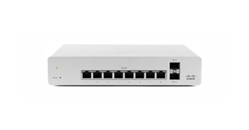 Cisco MS220-8P L2 Cloud Managed 8 Port GigE 124W PoE Swi - MS220-8P-HW