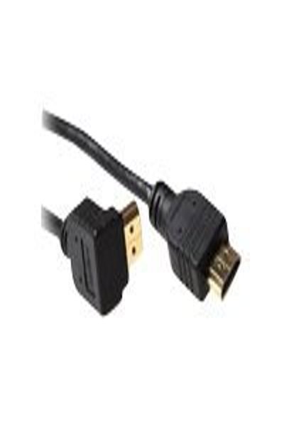 ACT 3 meters HDMI High Speed cable v2.0 HDMI-A male angled to HDMI-A male straight - 3 m - HDMI Type A (Standard) - HDMI Type A (Standard) - Black