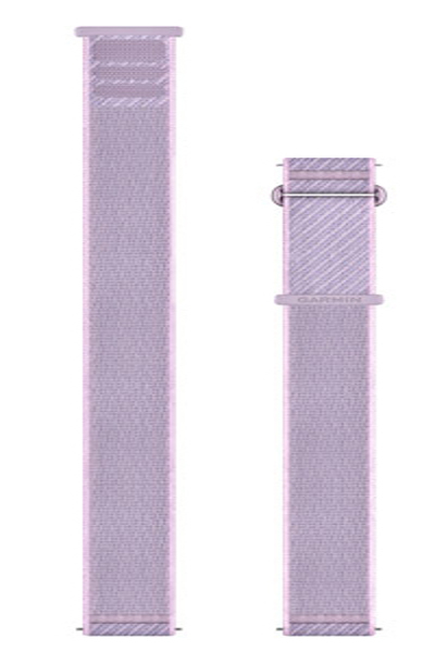 GARMIN QUICK RELEASE NYLON BAND MERINGUE/LIGHT PURPLE