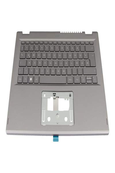 Acer QV03P_A10EWL Keyboard incl. Topcase DE German gray/gray with - Keyboard