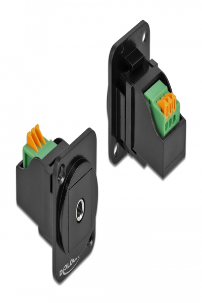 Delock D-Type Module 3.5 mm 3 pin stereo jack female to terminal block - 86732