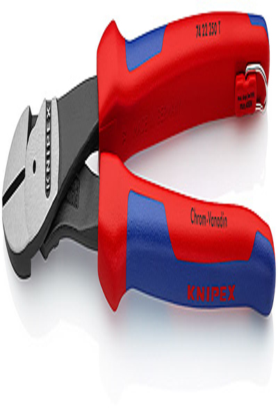 KNIPEX 74 22 250 T - Pince coupante diagonale - Bleu - Rouge - 250 mm - 460 g