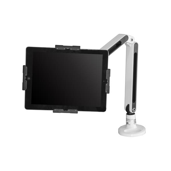 Desk-Mount Tablet Arm - Articulating Tablet Mount - For 9 to 11 Tablets - iPad or Android Tablet Holder - Lockable - Steel Tablet Mounting Kit - ARMTBLTIW