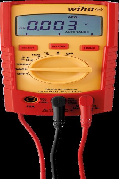 Multimètre numérique Wiha jusqu'à 1000 V AC CAT SB25542 45215