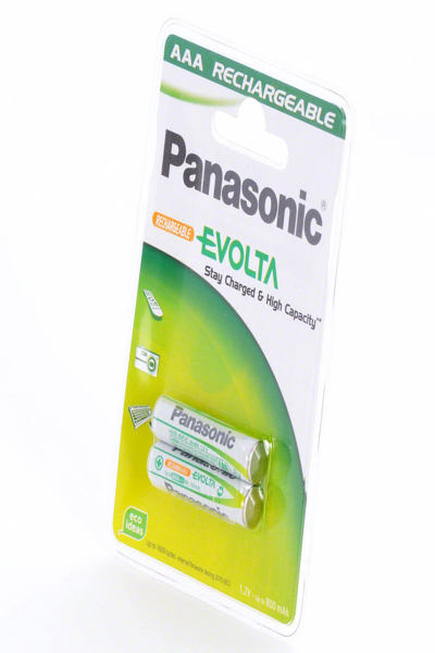 Panasonic-batteri 2 x AAA - (uppladdningsbara) - P03E/2B