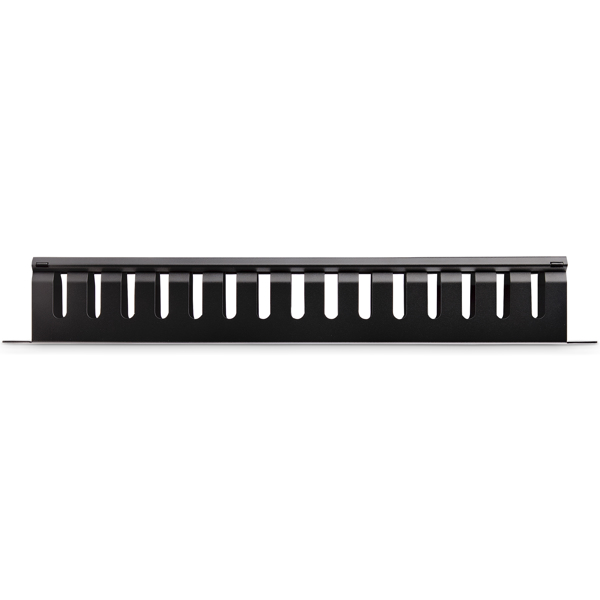 StarTech.com 1U Horizontal Finger Duct Cable Management Panel with Cover - Kabelführungsplatte für Schaltschrank - 1U - 48,3 cm (19") (CMDUCT1UX) - CMDUCT1UX