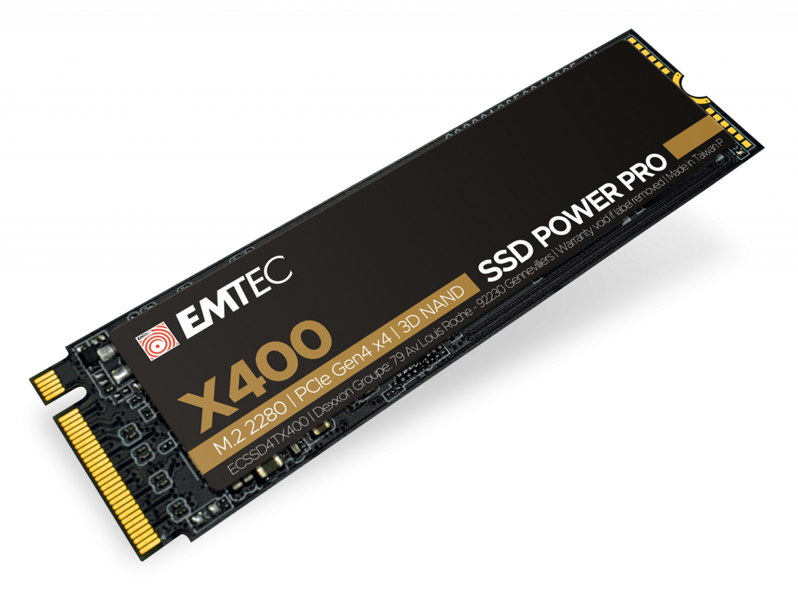 EMTEC Power Pro X400 - SSD - 1 TB - intern - M.2 2280 - ECSSD1TX400