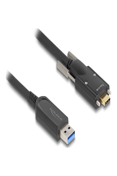 Delock USB cable - USB Type A (M) to 24 pin USB-C (M) screwable - 83201