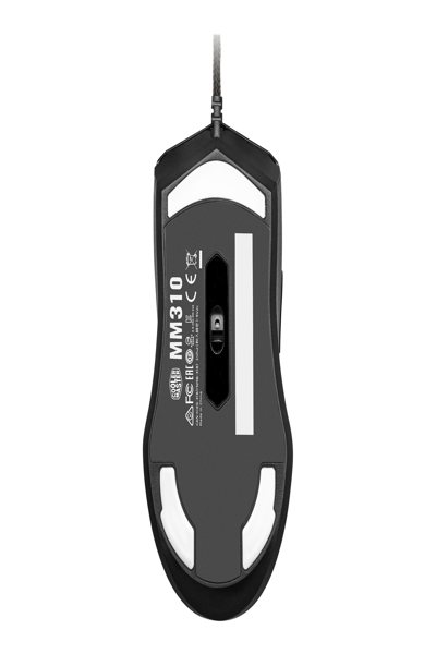 Cooler Master Peripherals MM310 - Ambidextrous - Optical - USB Type-A - 12000 DPI - Black - MM-310-KKOL1