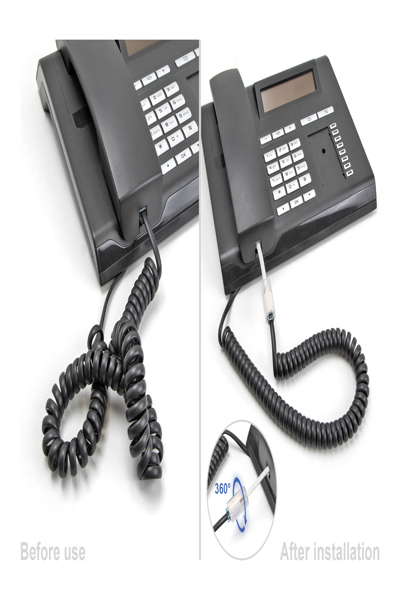 Delock Phone adaptor - RJ-10 (P) to RJ-10 (R) rotating - 88170