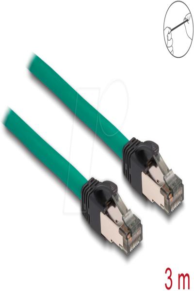 Delock RJ45 Cable PROFINET SF/UTP 3 m - 3 m - Cat5e - SF/UTP (S-FTP) - RJ-45 - RJ-45 - Green - 80122