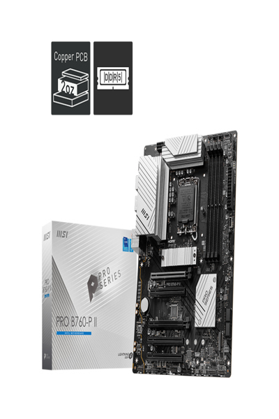 MSI PRO B760-P II moderkort 256 GB DDR5 - PRO B760-P II