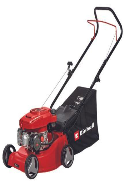 Tondeuse à gazon à essence Einhell GC-PM 40/2 avec poignée souple et poignée réglable en hauteur avec fonction de pliage