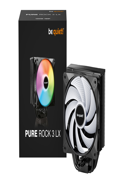 Be Quiet! CPU-kÃƒÂ¼hler Pure Rock 3 LX - Processor cooler - 31.2 dB - BK040