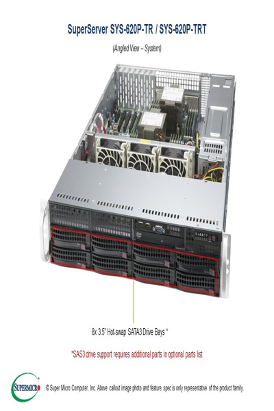 SUPERMICRO SYS-620P-TR SERVER DDR4 RACK (2U)