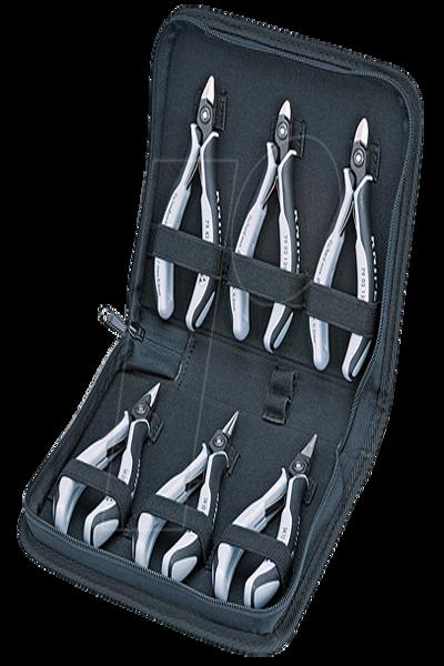 KNIPEX 00 20 16 P ESD - Jeu de pinces électroniques 6 pièces