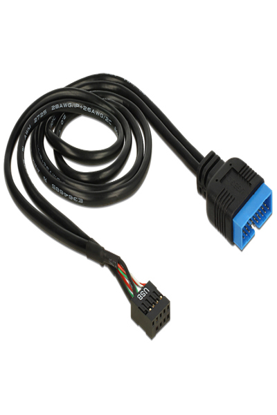 Delock USB internal cable - 19 pin USB 3.0 header (M) to 9 pin USB header (F) - 83777