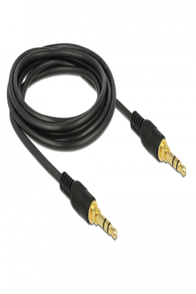 Câble audio Delock - mini-jack stéréo 3,5 mm mâle vers mini-jack stéréo 3,5 mm mâle