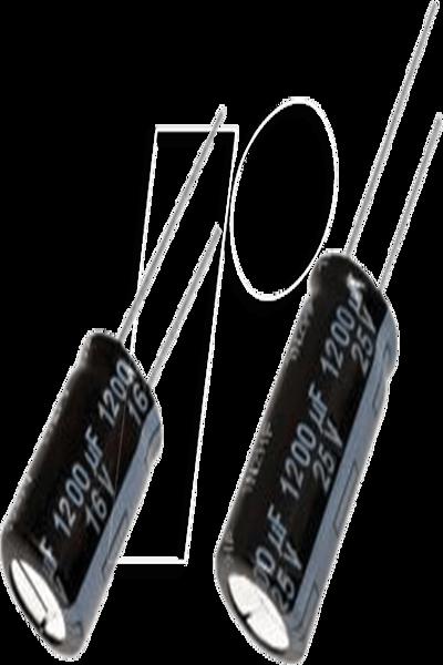Panasonic EEUFS1C182, Fixed capacitor, Aluminium, Volume, Cylindrical, Black, DC - EEUFS1C182