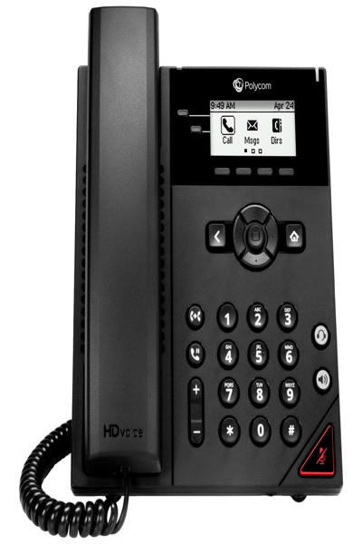 Poly 150 - IP-telefon - Svart - Kablet håndsett - In-band - 2 linjer - Digital - 2200-48810-025