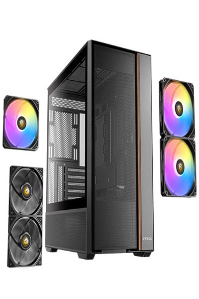 Antec Mid Flux Rear ATX/M-ATX/M-ITX o.N. BK retail - Midi/Minitower - ATX - Mini tower - ATX - 0-761345-10241-4