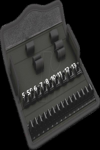 Wera 9419 Textile Box 8100 SA Zyklop Metal Switch, empty, Black, Textile, China, 185 mm, 80 mm, 38 mm