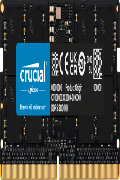 Crucial CT16G48C40S5T - 16 Go - 1 x 16 Go - DDR5 - 4800 MHz 262 broches SO-DIMM