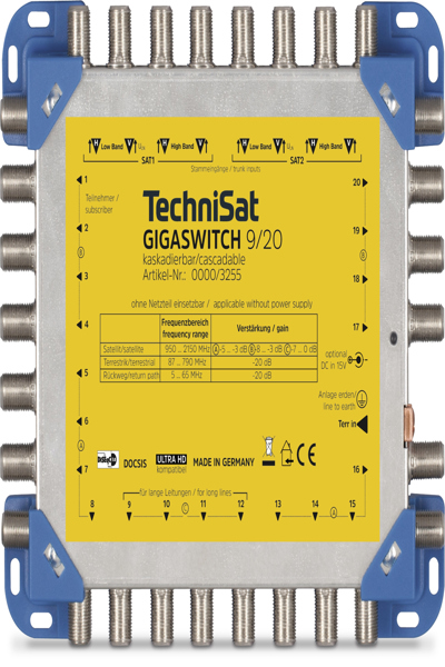 TechniSat GigaSwitch 9/20 Distribution Unit - 0000/3255