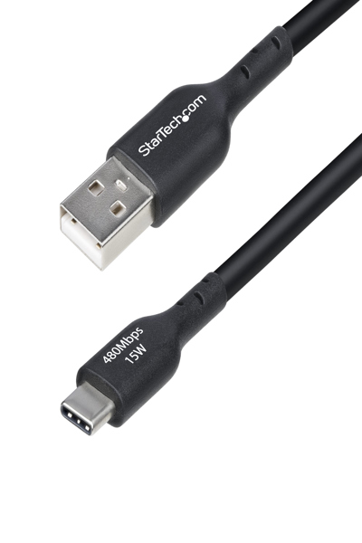 StarTech.com 4m USB-A till USB-C laddningskabel - USB2AC4MBKE