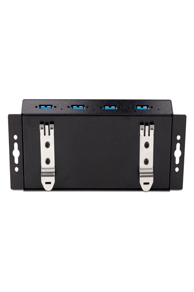 StarTech.com 4-Port Industrial USB 3.0 5Gbps Hub, Rugged USB Hub w/15kV Air/8kV Contact ESD and Surge Protection, DIN/Wall/Desk Mountable USB-A Hub, USB Expansion Hub with Locking Ports - 5G4AINDNP-USB-A-HUB