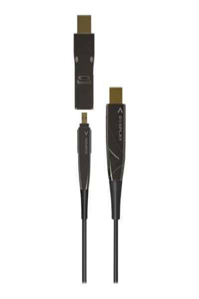 Techly ICOC-HDMI-HY2D-100 - 100 m - HDMI Type A (Standard) - HDMI Type D (Micro) - 3D - 18 Gbit/s - Black