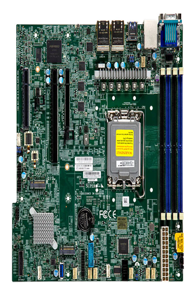 Serveur Supermicro X13 MicroATX Catlow UP RPL-E Xeon E LGA170 - Carte mère - Socket Intel 1700 (Core i)