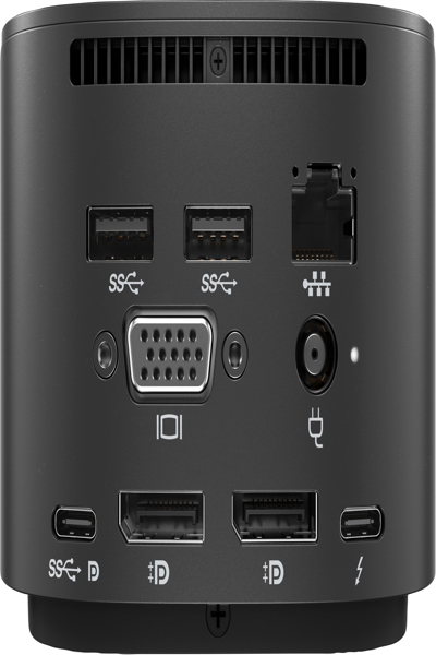 HP Thunderbolt Dock G2: With Combo Cable, Wired, Black - 3TR87AA#ABU