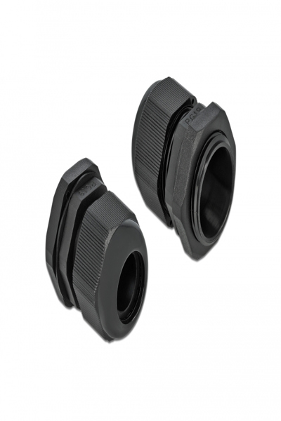 Delock PG19 Cable Gland Black 10-Pack - 60220