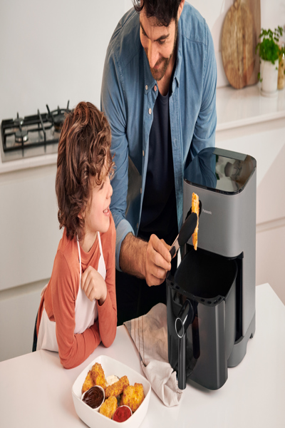 Panasonic NF-CC500SXE, Varmluftsfritös, 5 L, 80 °C, 200 °C, Enkel, Grå - NF-CC500SXE